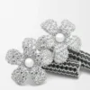 Flor Earrings in Sterling Silver and Crystals Flor Earrings in Sterling Silver and Crystals