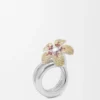 Flor Ring in Sterling Silver and Crystals Flor Ring in Sterling Silver and Crystals