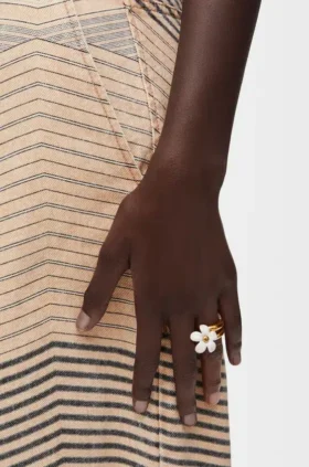 Flor Ring in Sterling Silver and Enamel