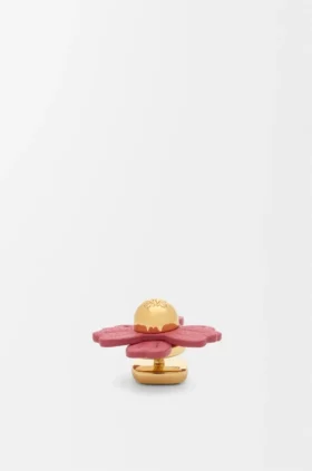 Flower Pin in Calfskin