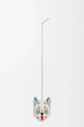 Futurist Cat Keyfob in Calfskin