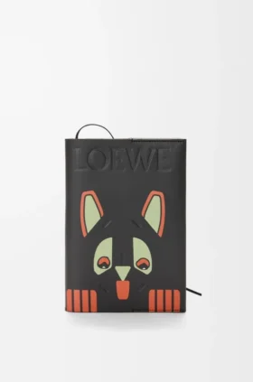 Futurist Cat Notebook in Calfskin