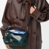 Futurist Cat Small Puzzle Bag in Embroidered Knit and Classic Calfskin Futurist Cat Small Puzzle Bag in Embroidered Knit and Classic Calfskin