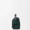 Futurist Cat Small Puzzle Bag in Embroidered Knit and Classic Calfskin Futurist Cat Small Puzzle Bag in Embroidered Knit and Classic Calfskin