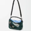 Futurist Cat Small Puzzle Bag in Embroidered Knit and Classic Calfskin Futurist Cat Small Puzzle Bag in Embroidered Knit and Classic Calfskin