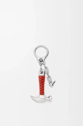 Hammer Charm in Brass and Calfskin