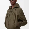 Hooded Jacket in Cotton Blend Hooded Jacket in Cotton Blend