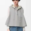 Hooded Vest in Shearling Hooded Vest in Shearling