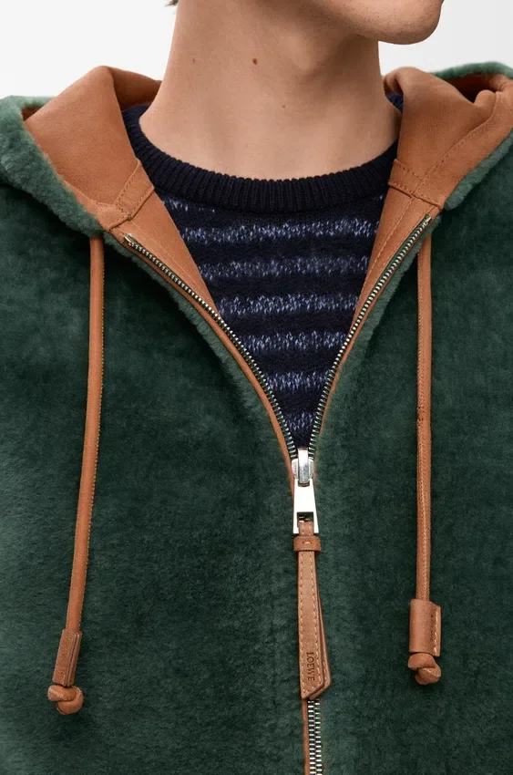 Hoodie in Shearling Hoodie in Shearling