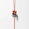 Hoopoe Bird Charm in Classic Calfskin Hoopoe Bird Charm in Classic Calfskin