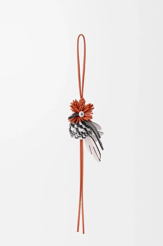 Hoopoe Bird Charm in Classic Calfskin Hoopoe Bird Charm in Classic Calfskin