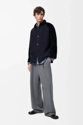 Hybrid Overshirt in Cotton and Wool Hybrid Overshirt in Cotton and Wool