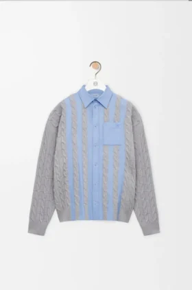 Hybrid Shirt in Cotton and Wool