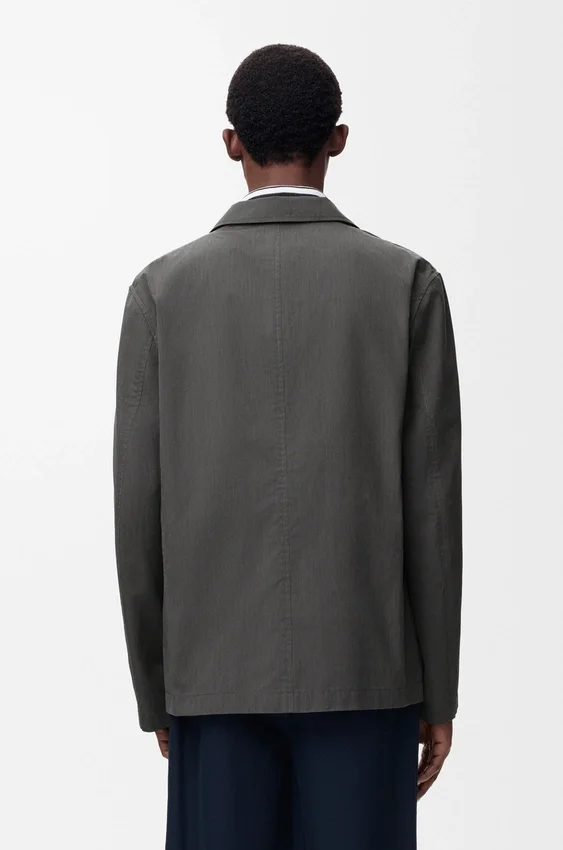 Jacket in Cotton and Silk Jacket in Cotton and Silk