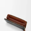 Knot Zip Around Wallet in Shiny Nappa Calfskin