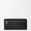 Knot Zip Around Wallet in Shiny Nappa Calfskin