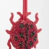 Ladybug Keyfob Charm in Beaded Leather Ladybug Keyfob Charm in Beaded Leather