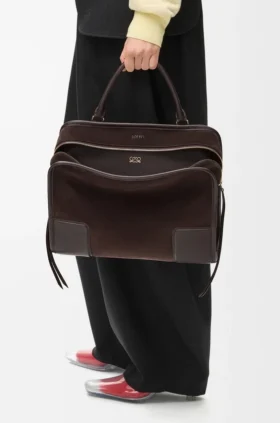 Large Amazona 180 Bag in Suede Large Amazona 180 Bag in Suede