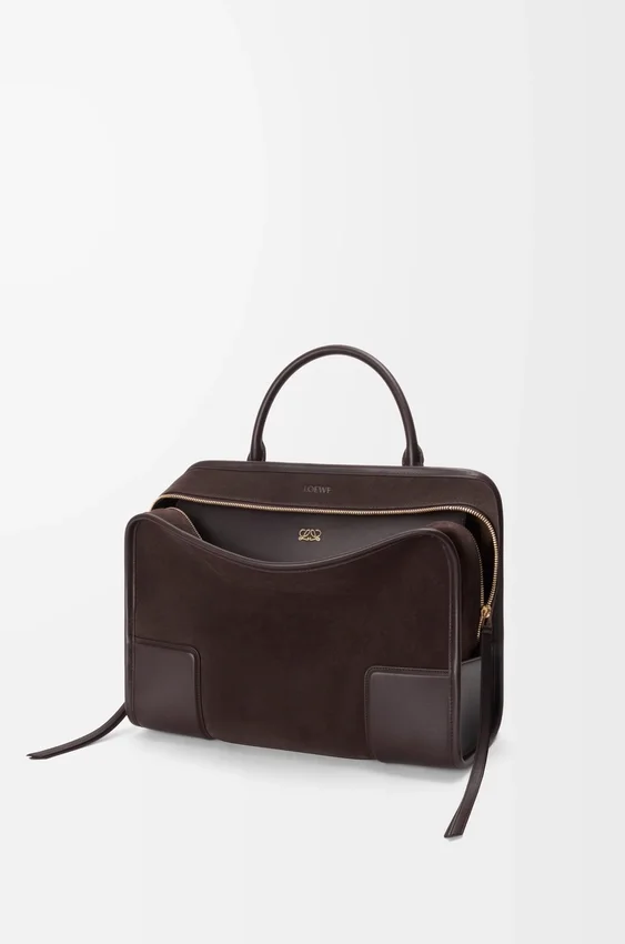 Large Amazona 180 Bag in Suede Large Amazona 180 Bag in Suede