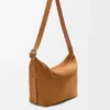 Large Loop Hobo in Suede Calfskin
