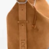 Large Loop Hobo in Suede Calfskin