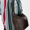 Large Loop Hobo in Supple Grained Calfskin