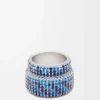 Large Pavé Ring in Sterling Silver and Crystals Large Pavé Ring in Sterling Silver and Crystals