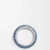 Large Pavé Ring in Sterling Silver and Crystals Large Pavé Ring in Sterling Silver and Crystals