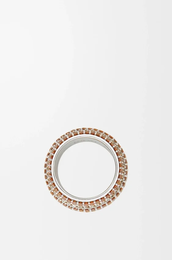 Large Pavé Ring in Sterling Silver and Crystals Large Pavé Ring in Sterling Silver and Crystals