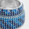 Large Pavé Ring in Sterling Silver and Crystals Large Pavé Ring in Sterling Silver and Crystals