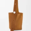 Large Pebble Bucket Bag in Suede Calfskin Large Pebble Bucket Bag in Suede Calfskin