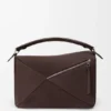 Large Puzzle Bag in Grained Nubuck Large Puzzle Bag in Grained Nubuck