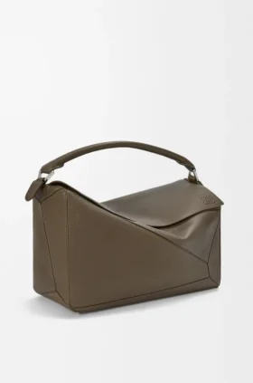 Large Puzzle Bag in Supple Grained Calfskin