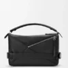 Large Puzzle Biker Bag in Shiny Calfskin Large Puzzle Biker Bag in Shiny Calfskin