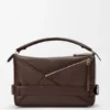 Large Puzzle Biker Bag in Shiny Calfskin Large Puzzle Biker Bag in Shiny Calfskin