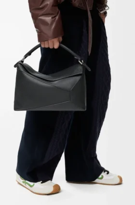 Large Puzzle Edge Bag in Grained Calfskin Large Puzzle Edge Bag in Grained Calfskin