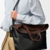 Large Switch Tote in Paper Calf and Suede Large Switch Tote in Paper Calf and Suede