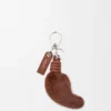 Lion Tail Charm in Mink and Calfskin Lion Tail Charm in Mink and Calfskin