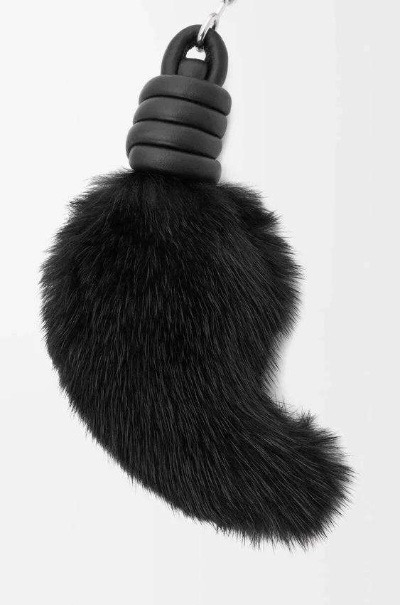 Lion Tail Charm in Mink and Calfskin Lion Tail Charm in Mink and Calfskin