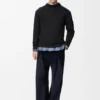Long Sleeve Top in Cotton Blend
