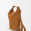 Loop Bucket in Suede Calfskin