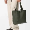 Loop Zipped Tote in Supple Grained Calfskin Loop Zipped Tote in Supple Grained Calfskin