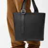 Loop Zipped Tote in Supple Grained Calfskin Loop Zipped Tote in Supple Grained Calfskin
