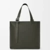 Loop Zipped Tote in Supple Grained Calfskin Loop Zipped Tote in Supple Grained Calfskin