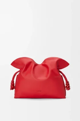 Medium Coil Flamenco Clutch in Nappa Calfskin