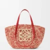 Medium Eclipse Basket in Raffia and Calfskin Medium Eclipse Basket in Raffia and Calfskin