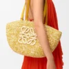 Medium Eclipse Basket in Raffia and Calfskin Medium Eclipse Basket in Raffia and Calfskin