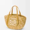 Medium Eclipse Basket in Raffia and Calfskin Medium Eclipse Basket in Raffia and Calfskin