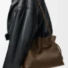 Medium Flamenco Clutch in Grained Nubuck Medium Flamenco Clutch in Grained Nubuck
