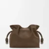 Medium Flamenco Clutch in Grained Nubuck Medium Flamenco Clutch in Grained Nubuck